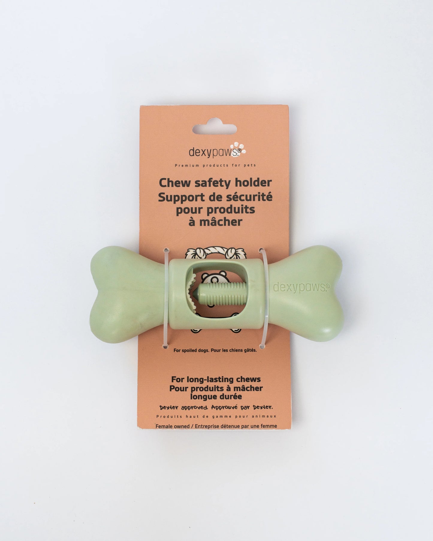 Dexy paws - support de sécurité pour produits à mâcher