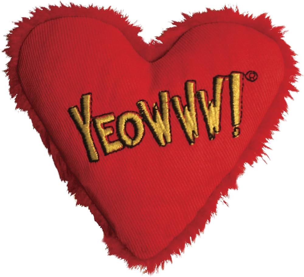 Yeoww - jouet à l'herbe à chats - Coeur