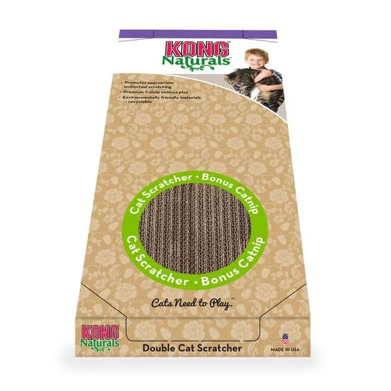 Kong Naturals - Grattoir à chats double avec herbe à chats