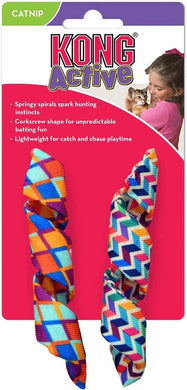 Kong active curls - springs avec herbe à chats