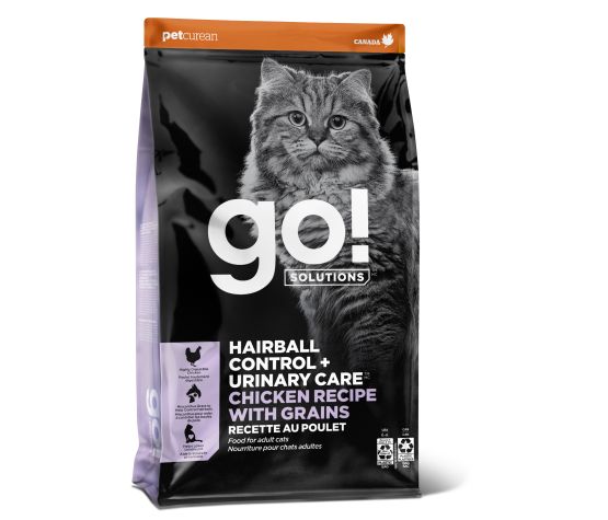 Go! contrôle des boules de poils+ soins urinaires pour chat au poulet