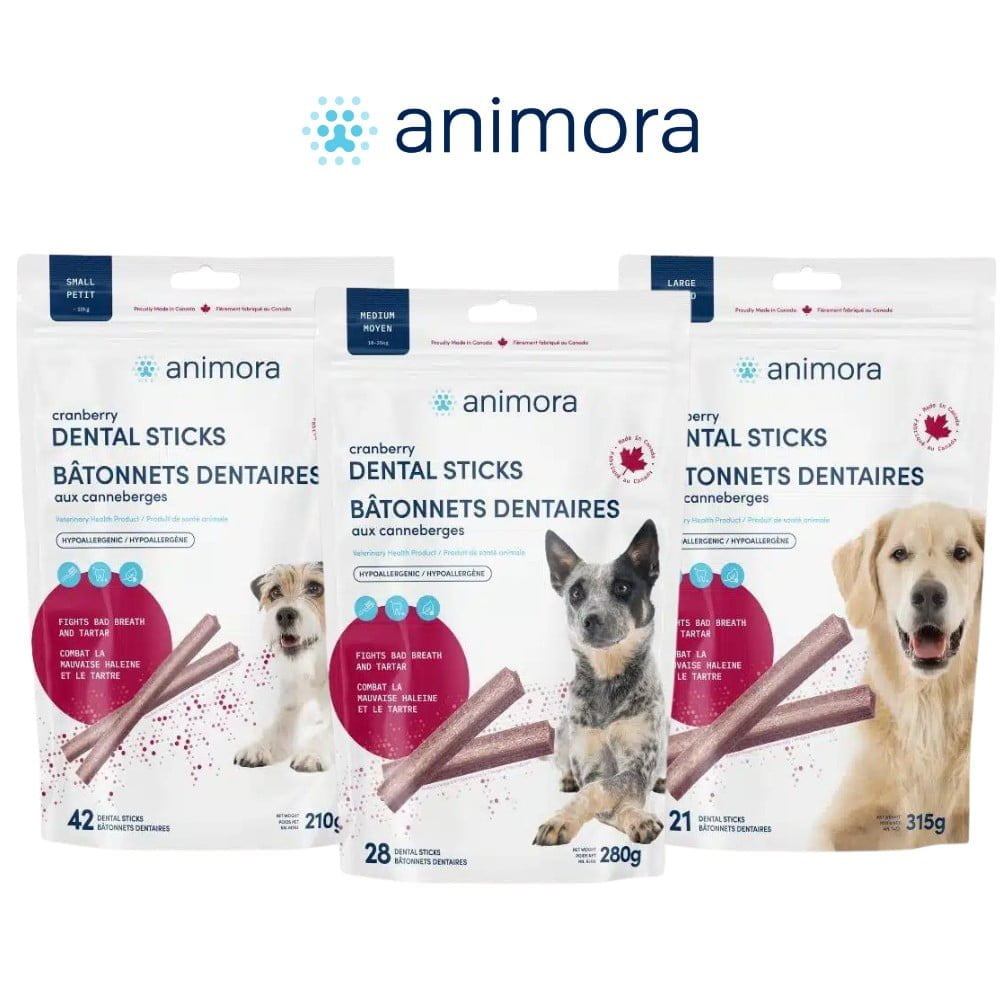 Animora - bâtonnets dentaires aux canneberges - PAQUETS