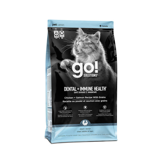 Go! Santé dentaire et immunitaire - Poulet et saumon avec grains - Pour chats