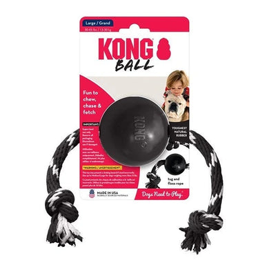 Kong extreme Ball avec corde - Large