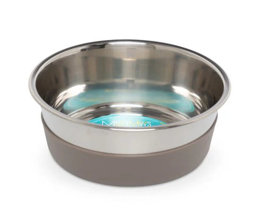 Messy mutts - bol en inox avec base en silicone 4,5 tasses