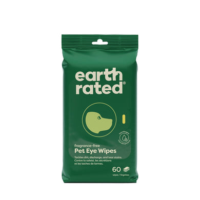 Earth Rated - 60 Lingettes pour les yeux - Sans odeur