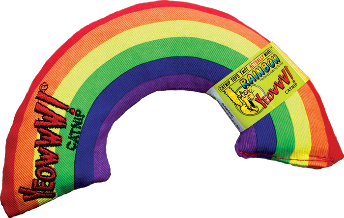 Yeoww - jouet à l'herbe à chats - Arc-en-ciel