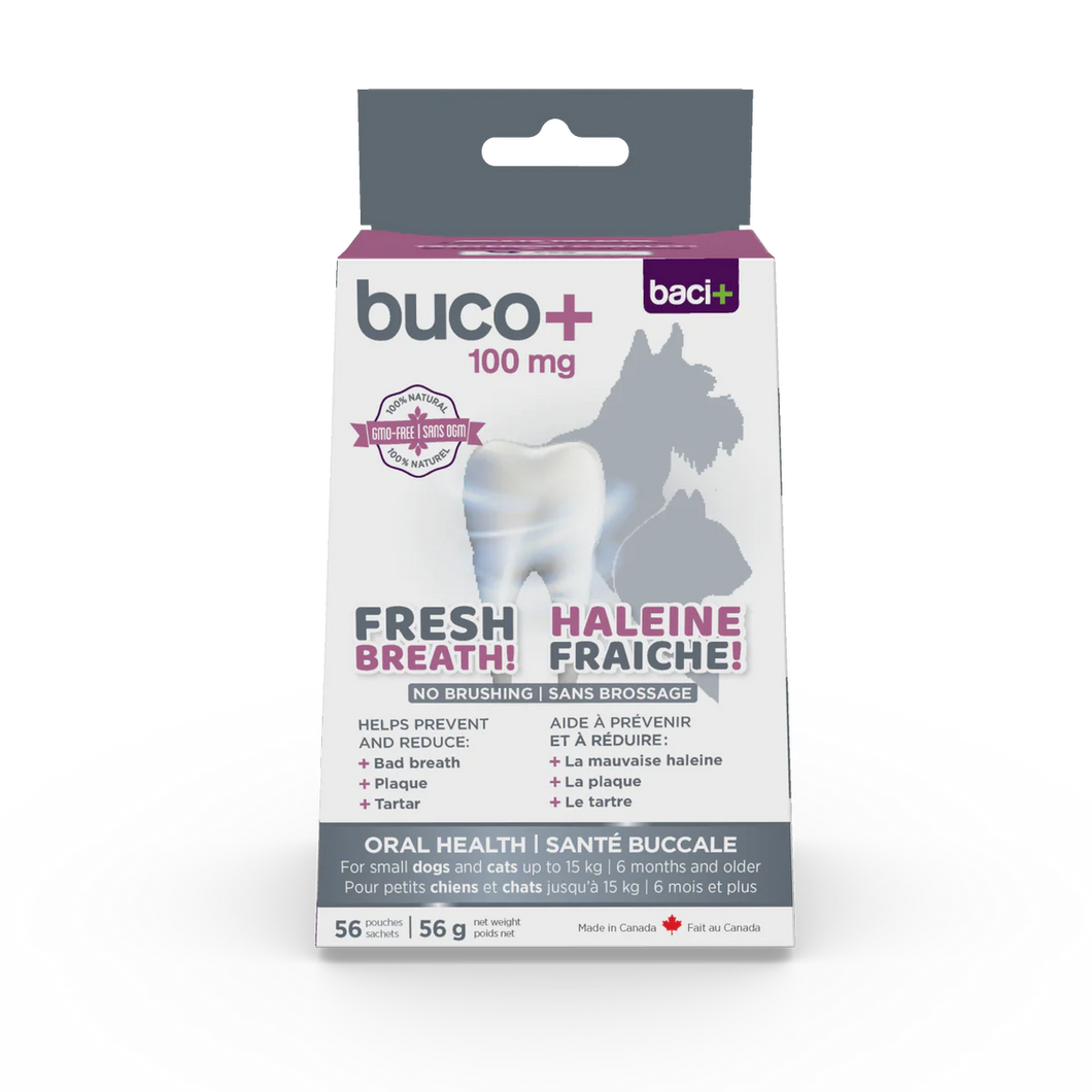 buco+ soins dentaires chiens et chats 56 sachets